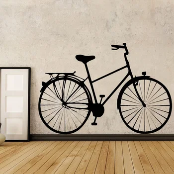 

Old Style Bicycle Pattern Wall Sticker for Living Room Bedroom Wall Decal Vinyl Self Adhesive Art Decor Waterproof Classic Mural