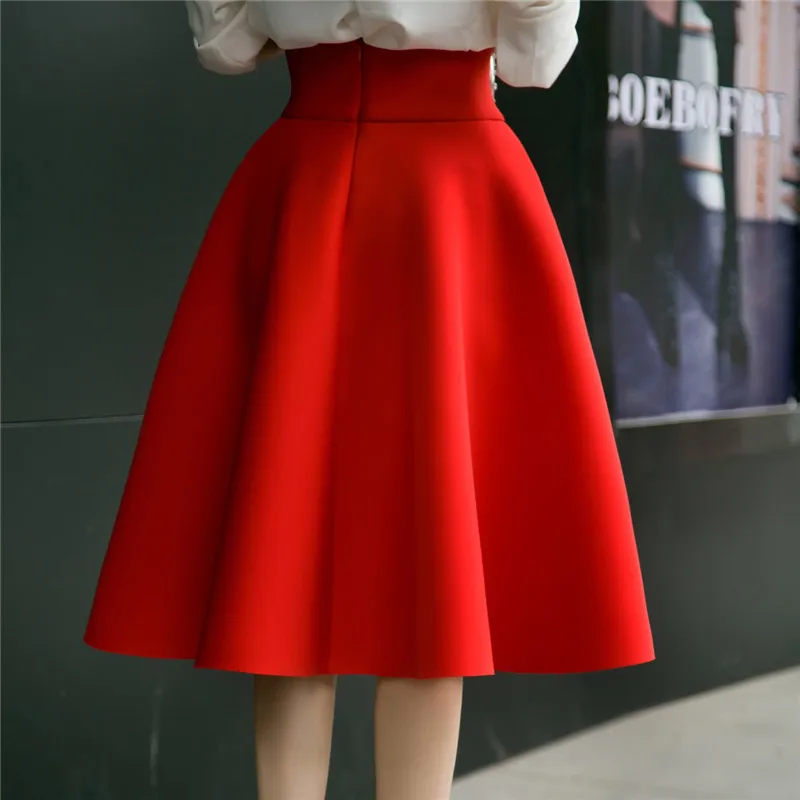 5xl plus size skirt high waisted skirts womens white knee length red pleated skirt plus size