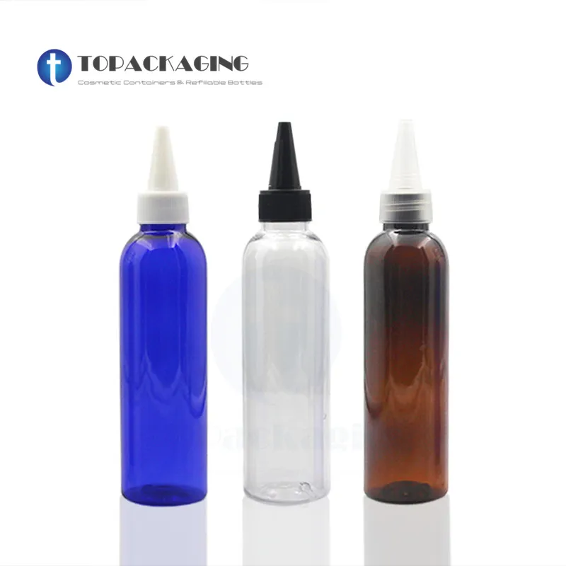 50 * 150ML Needle Nose Cap Bottle Plastic Cosmetic Container Refillable