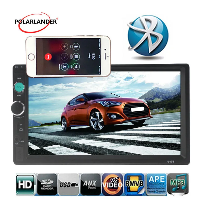 New arrival Support Rear View Camera hot sale Car Stereo 2 DIN Touch
