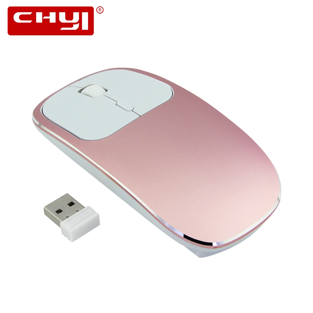 Беспроводная мышь 2 4 ГГц USB бесшумная перезаряжаемая для офиса ультратонкая ПК
