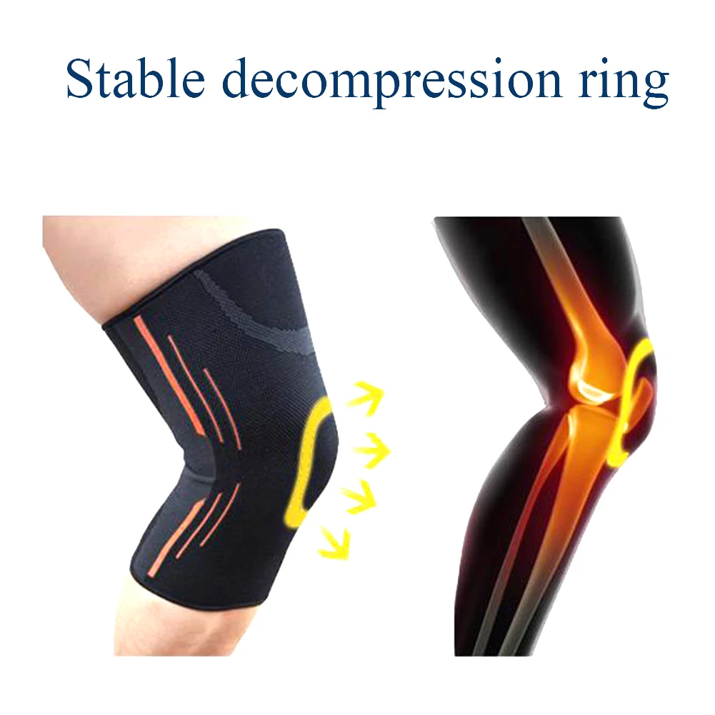 Men Women Running Joint Pain Elastic Training Breathable Knee Pads Sports Squats Compression Sleeves Fitness Injury Support