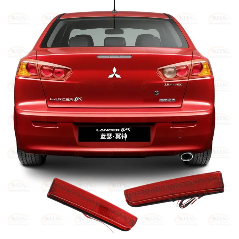 OKEEN объектив задний бампер отражатель светильник s светодиодный для Mitsubishi Lancer