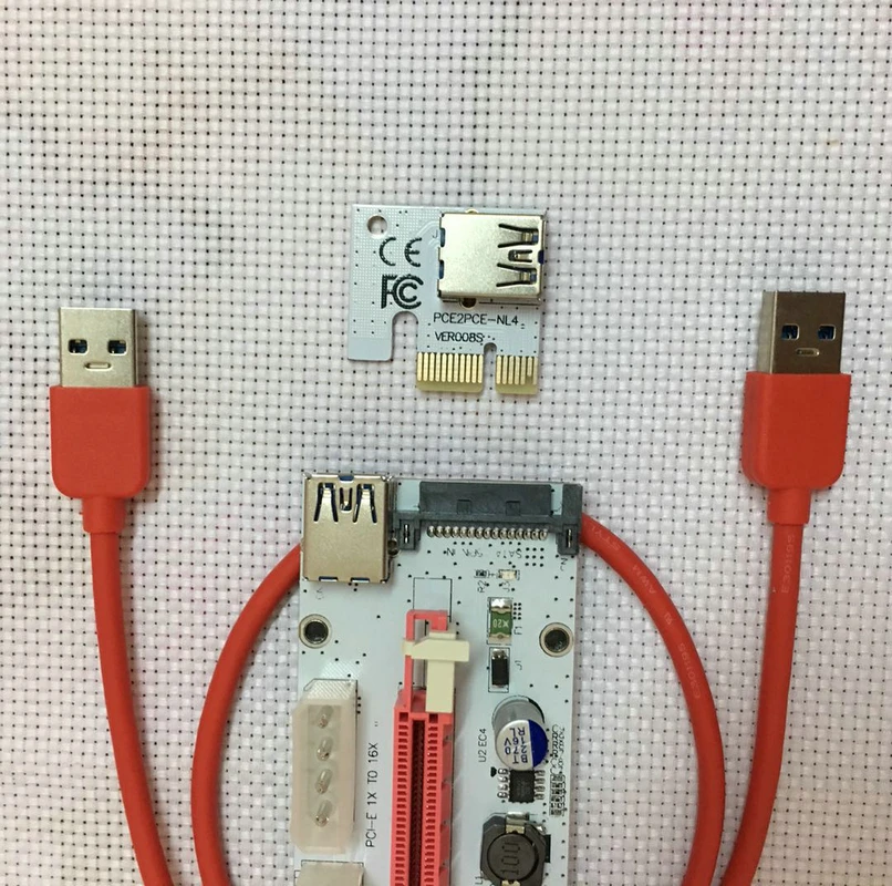 1 шт. высокое качество VER008S удлинитель USB 3 0 конвертер SATA PCI Express E 1X to16X Riser Card 60 см для