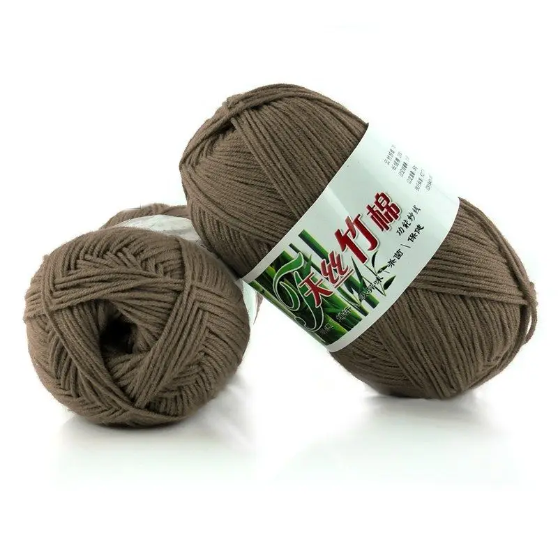 

50g Knitting Yarn Baby Knit Wool Yarn Soft Bamboo Crochet Cotton Winter Warm Hand Knitting Yarn High Quality