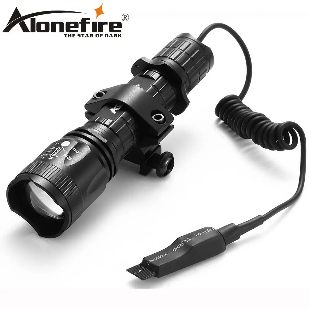 AloneFire TK400 тактический светодиодный фонарь с фокусировкой xml L2 пистолет свет +