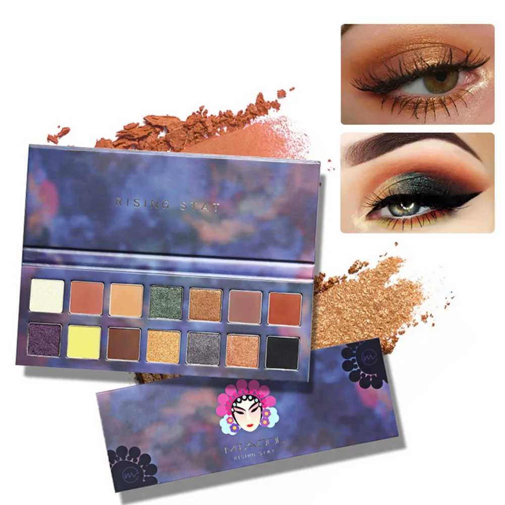 

Aikimuse New Brand 14 Colors Eye Shadow Pearl Lasting Daily Cosmetics Eyeshadow Pallete Make Up Dark Lines Hot Sale