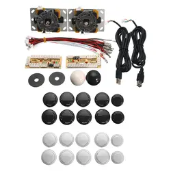 Аркада джойстик DIY Kit нулевой задержкой Аркада DIY Kit USB энкодера к ПК Джойстик Sanwa для аркадных игр + Sanwa Кнопки для Аркады Mame