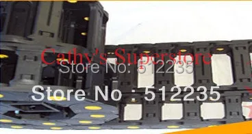 

Cable Drag Chain Link Opened Internal Size 35x100mm With Yellow Point Industrial Nylon Plastic