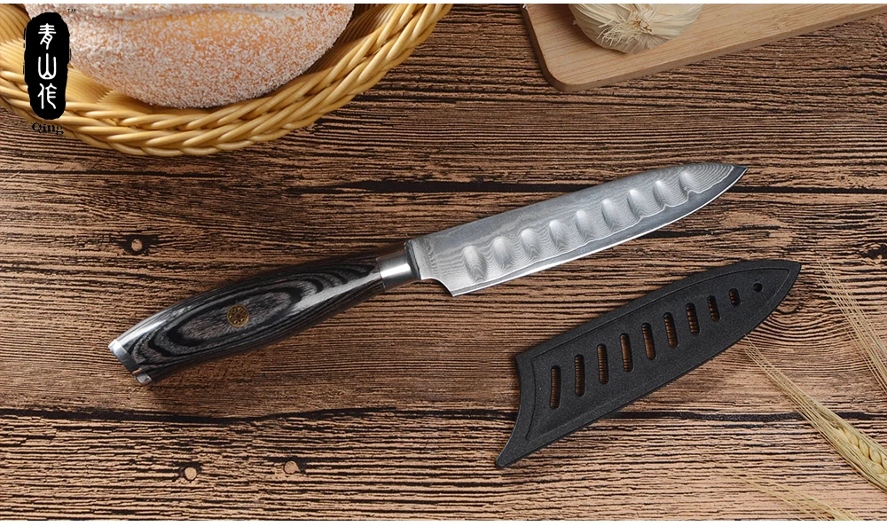 Цин 67 слоев VG-10, японский дамасский стальной нож, высокоуглеродистая бритва, острый кухонный нож шеф-повара, нож для фруктов, нож для мяса