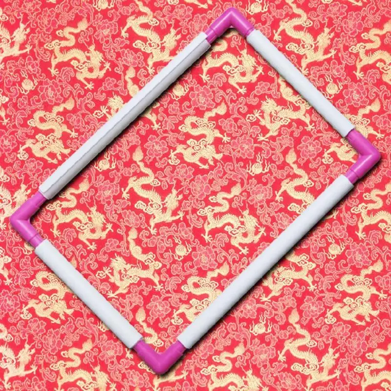 DIY Plastic Embroidery Frame Hoop Square Shape DIY Needlework Craft Sewing Tool Sewing Craft Accessories