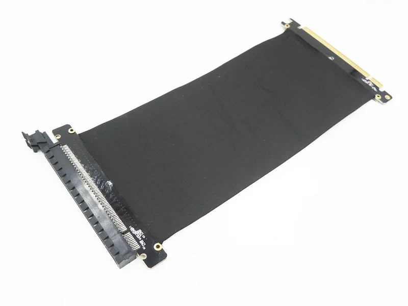 Двойной защитный экран KEFU PCI E Express x16 на X16 расширитель платы гибкий Удлинительный