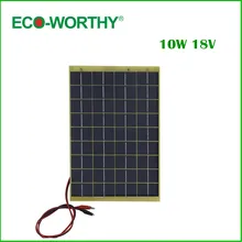 Hot *10 W epoxy-resin solar panel, 10w poly solar panel 12v+Diode, for charge 12v battery