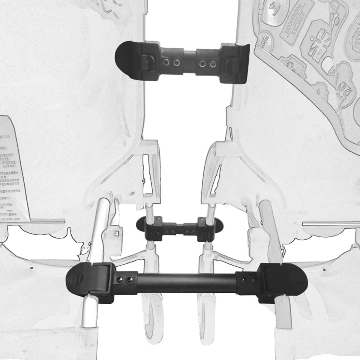 

3 PCS/lot Coupler Bush Insert Into The Strollers for Baby Stroller Connector Adapter Baby Stroller Accessories