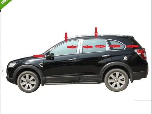 

Stainless steel Chrome Window Sill Belt Trim for chevrolet captiva 2008-2013