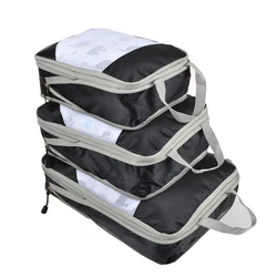 QINYIN Handy Compression Packing Cubes 3pcs/set Travel Bag Storage Organizer Set Bags Shoe Luggage Suitcase Clothes Organizer QINYIN Handy Compression Packing Cubes 3pcs/set Travel Bag Storage Organizer Set Bags Shoe Luggage Suitcase Clothes Organizer