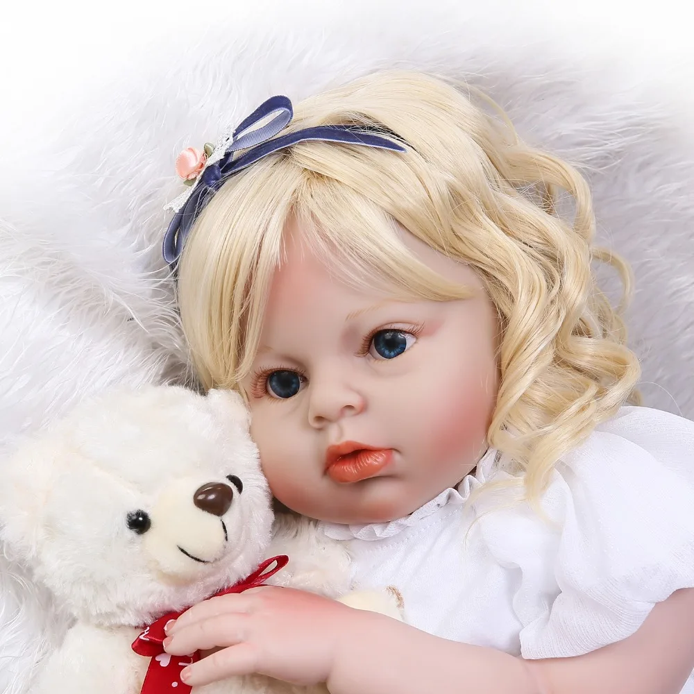 NPK silikon realen puppe lebensechte mädchen silikon reborn baby puppen