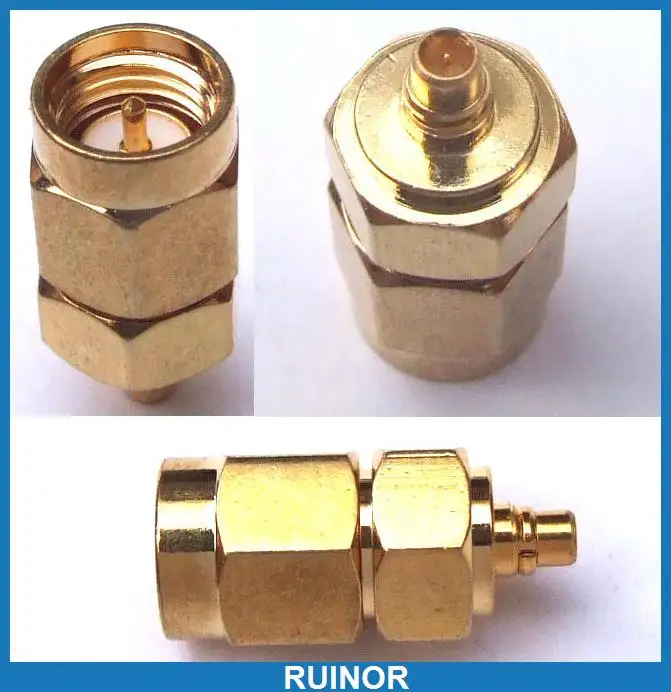 

50pcs SMA MMCX Adapter MMCX Male Plug to SMA Plug Male Straight RF Adapters