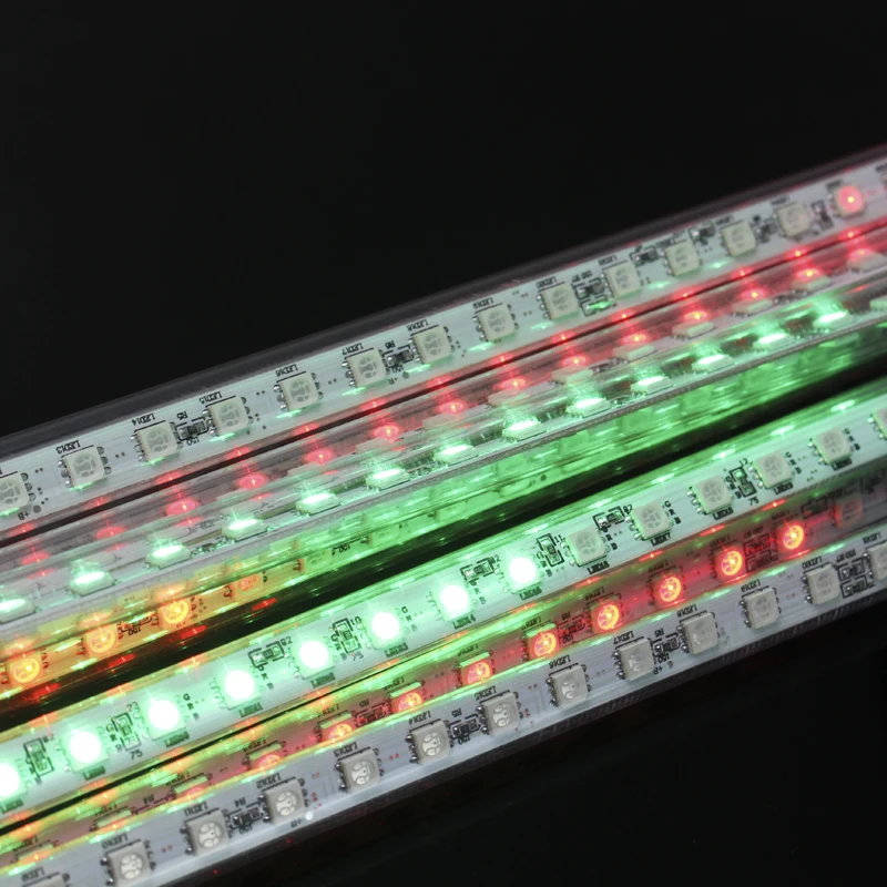 

50cm 5050 72LED Sided Meteor Tube Holiday Lights Meteor Shower Rain Tubes LED Raining Lighting+LED Driver DC12V RGB Single Color
