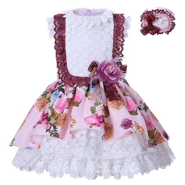 Pink Lace Flower Girl Dress