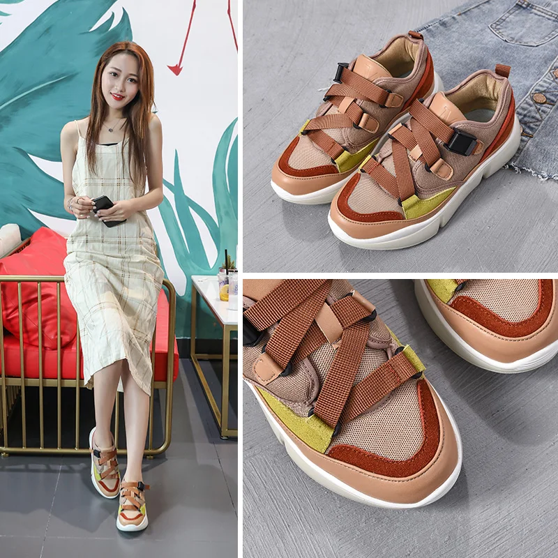 

YRRFUOT Sneakers For Women Outdoor Brand Air Mesh Woman Fashion Sneaker Vulcanized Shoe Zapatillas Mujer 2019 Sneakers For Women