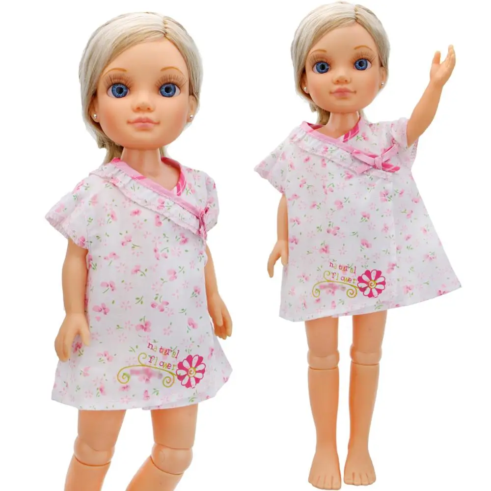 

Handmade Floral Skirt Wedding Party Princess Dress Cute Bowknot Pajamas Skirt Clothes For Nancy Doll 16" Accessories Kids