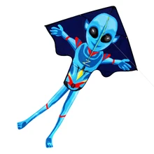 Отдых на открытом воздухе Спорт воздушных змеев для детей 55 дюймов X 37 дюймов чужой кайт для детей и взрослых большой легкий полет змея с строку и ручка