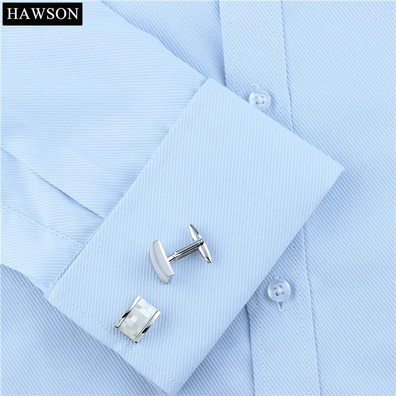 HAWSON Mother of Pearl / Seashell Cufflinks Free Shipping 2 Color Cufflinks Alternative Men's Shirt Button shirt cufflinks