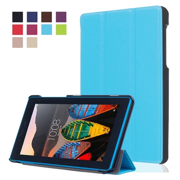 stand Luxury Pu leather case cover For Lenovo Tab 3 730F 730M