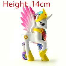 1 PCS 14cm 88g cute lovely tomy horse unicorn Princess Celestia toy dolls for Christmas