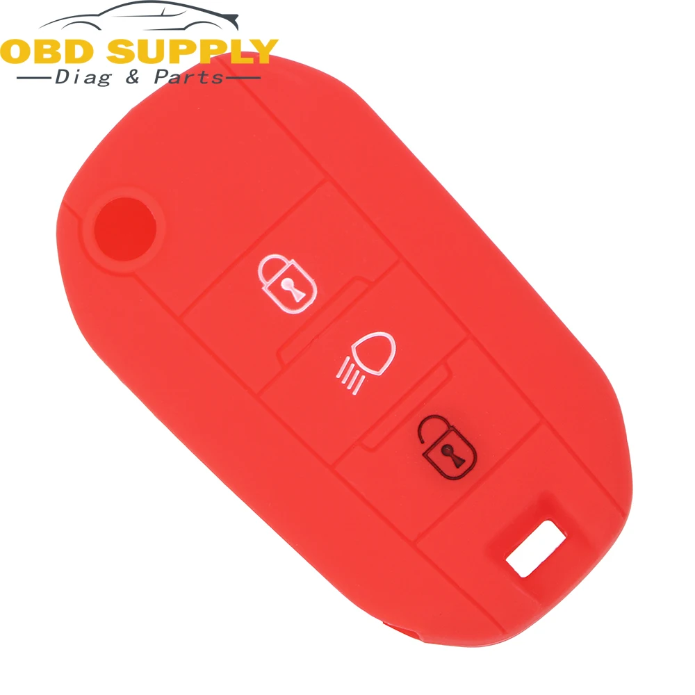 3 кнопочный ключ автомобиля силиконовый чехол для Citroen C2 C3 C4 Picasso Xsara C5 C6 C8 оболочки