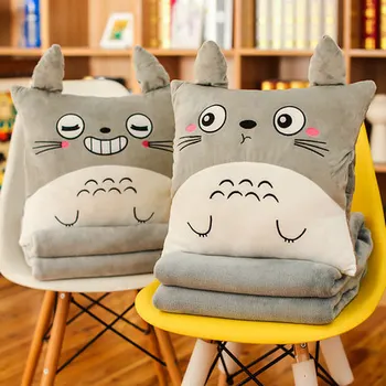 

Nap pillow car pillow quilt dual use seat lumbar cushion blanet folding coral velvet blanket three-in-one female