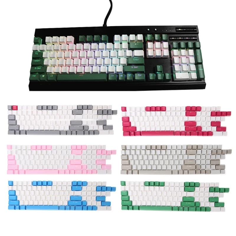 

108 Keys Backlight PBT Keycaps For Corsair STRAFE K65/K70 Logitech G710+