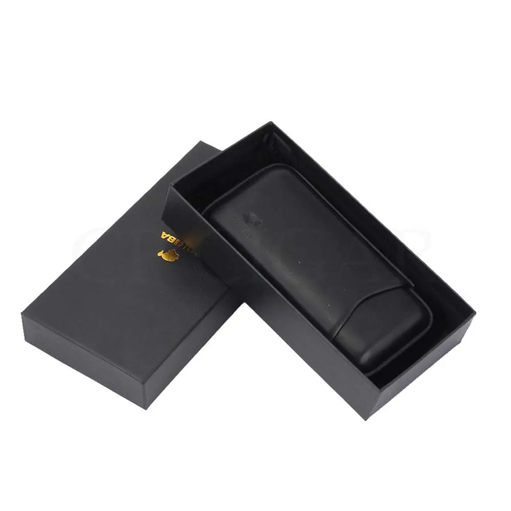 COHIBA Карманный кожаный портсигар Путешествия Мини коробка с увлажнителем случае