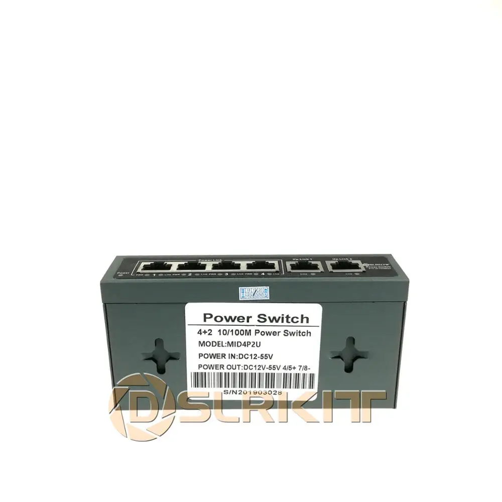 DSLRKIT инжектор мощность по Ethernet 6 порты 4 PoE коммутатор без адаптеры питания