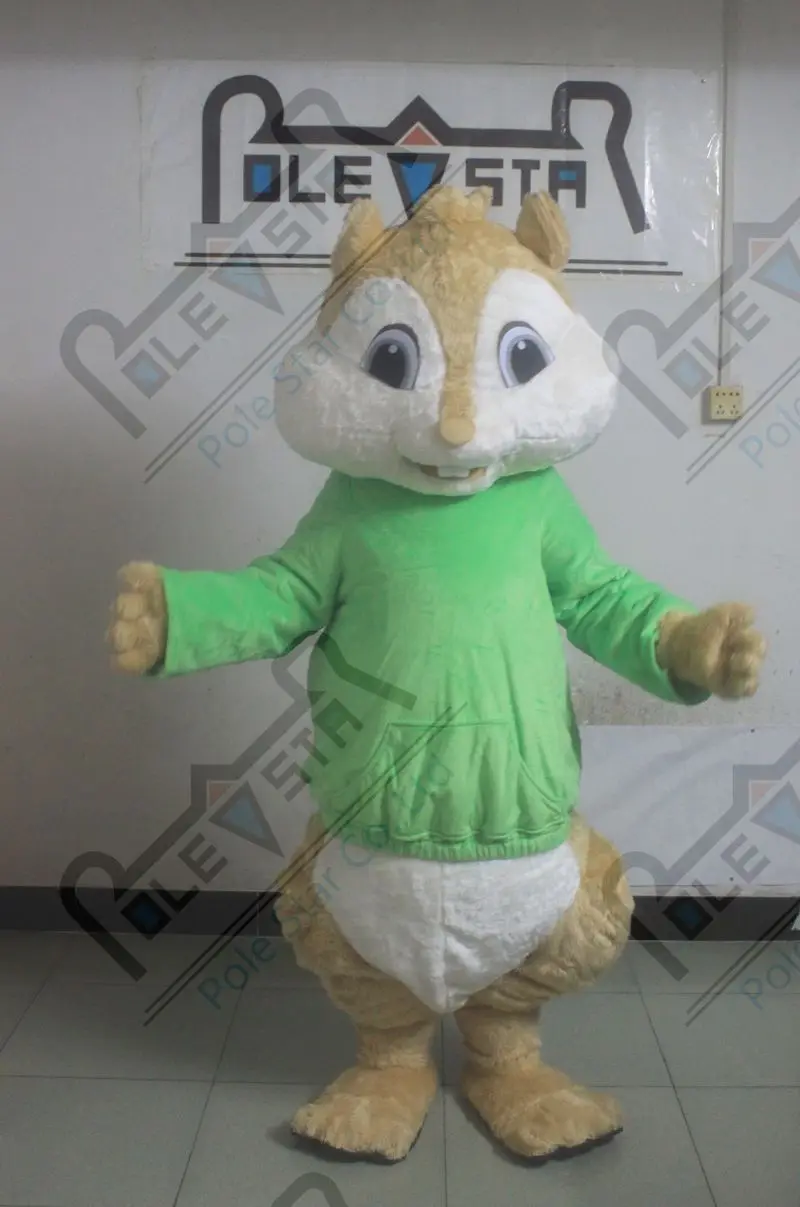Chipmunk талисман костюмы Элвин Теодор и Симон плюшевые меховые белки