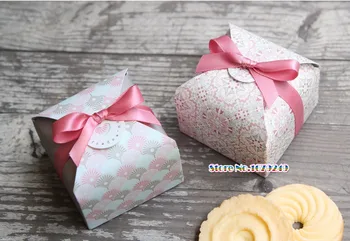 

6x6x3.5cm Chocolate candy Paper Box, cookie candy Biscuits Snacks Chocolate Packing Storage Boxes wedding favorite 200pcs/lot