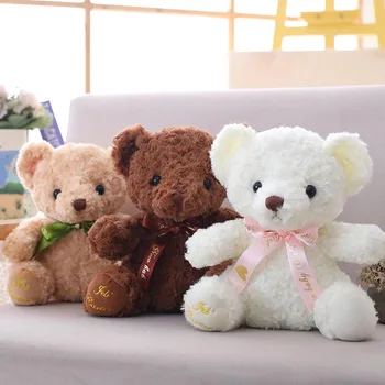 

18cm 28cm teddy bear toy stuffed soft animl doll plush bear toys for children birthday gift for kids