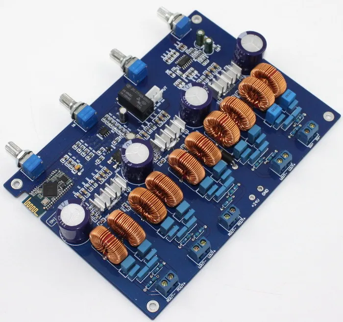 SUQ Новинка 4 1 каналов TPA3116 4*50 Вт + 100 Цифровой стерео Bluetooth бас усилитель мощности
