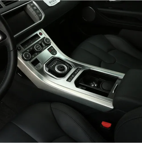

For Land Rover Range Rover Evoque 2013-2016 Accessories Center Console Gear Panel ABS Chrome Decorative Cover Trim Car Styling