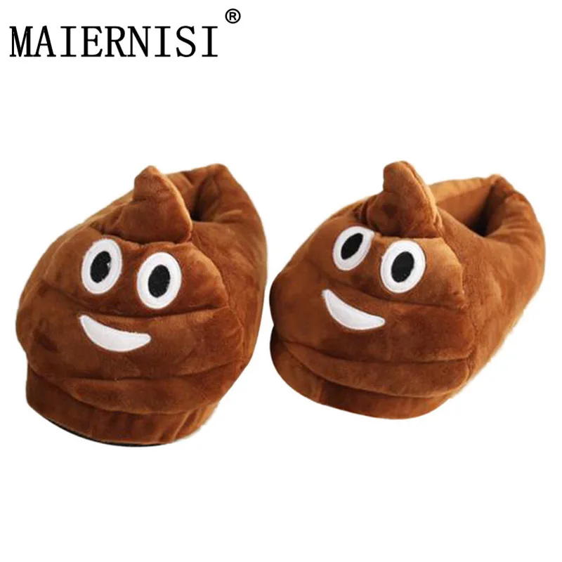 

2019 Emoji Slippers Cartoon Sweet Warm Plush Slipper Men Women Slippers Spring/Autumn/Winter House Shoes 17 Styles Ulrica