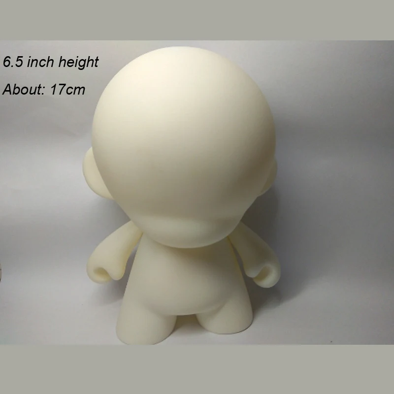

The Lowest Price 1pc 6.5 inch Kidrobot munny white blank DIY Vinly doll In opp Bag