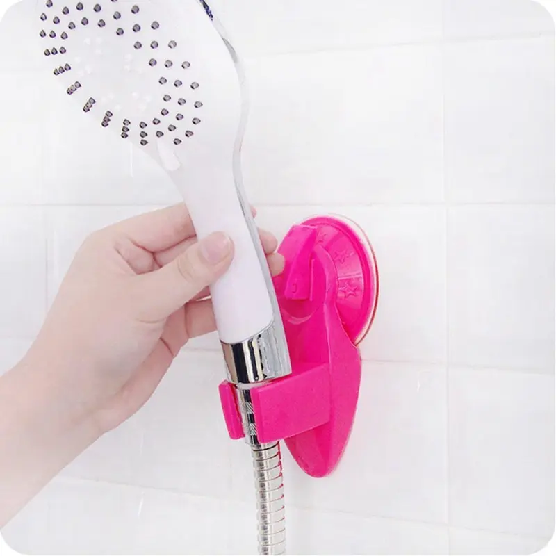 

13.5x7.2cm Shower Headholder Strong Suction Cup Shower Fixing Base Shower Head Holder Bathroom Accessories Colorful Plastic