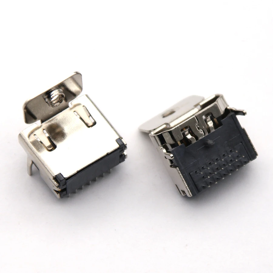 10 шт. 19 pin HDMI Jack гнездовой разъем интерфейса 90 градусов 3 ряда (7pin + 6pin 6pin) с
