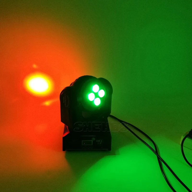 Рождественское Dj оборудование 4x10 Вт+ 1x10 Вт Led DMX, размытый прожектор для сцены, дискотек вечерние свет с двойной стороны RGBW 4в1 движущийся головной Луч света