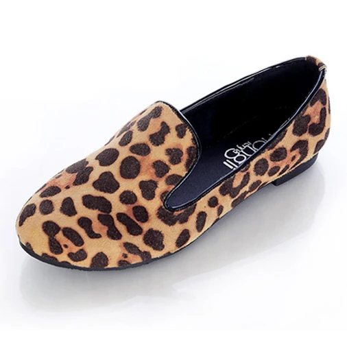 leopard print flat shoes