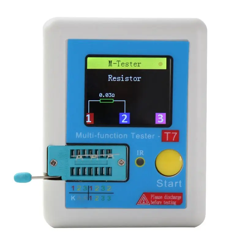 

LCR-T7 New Transistor Tester TFT Diode Triode Capacitance Meter LCR ESR Meter