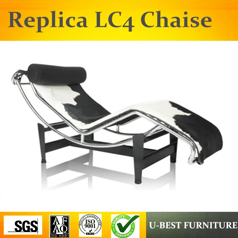 U-BEST Le Corbusier стиль LC4 кресло для отдыха расслабляющее кресло, дизайнерская мебель из кожи пони