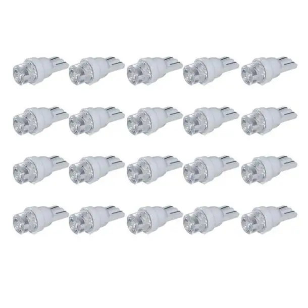 

Auto 20PCS T10 Car White LED 194 168 SMD W5W Wedge Side light Bulb lamp 12V DCr jan25