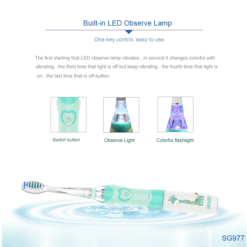 SEAGO электрическая зубная щетка семейный набор умная зубная щетка перезаряжаемая электронная кисть звуковая зубная электрическая щетка для здоровья десен